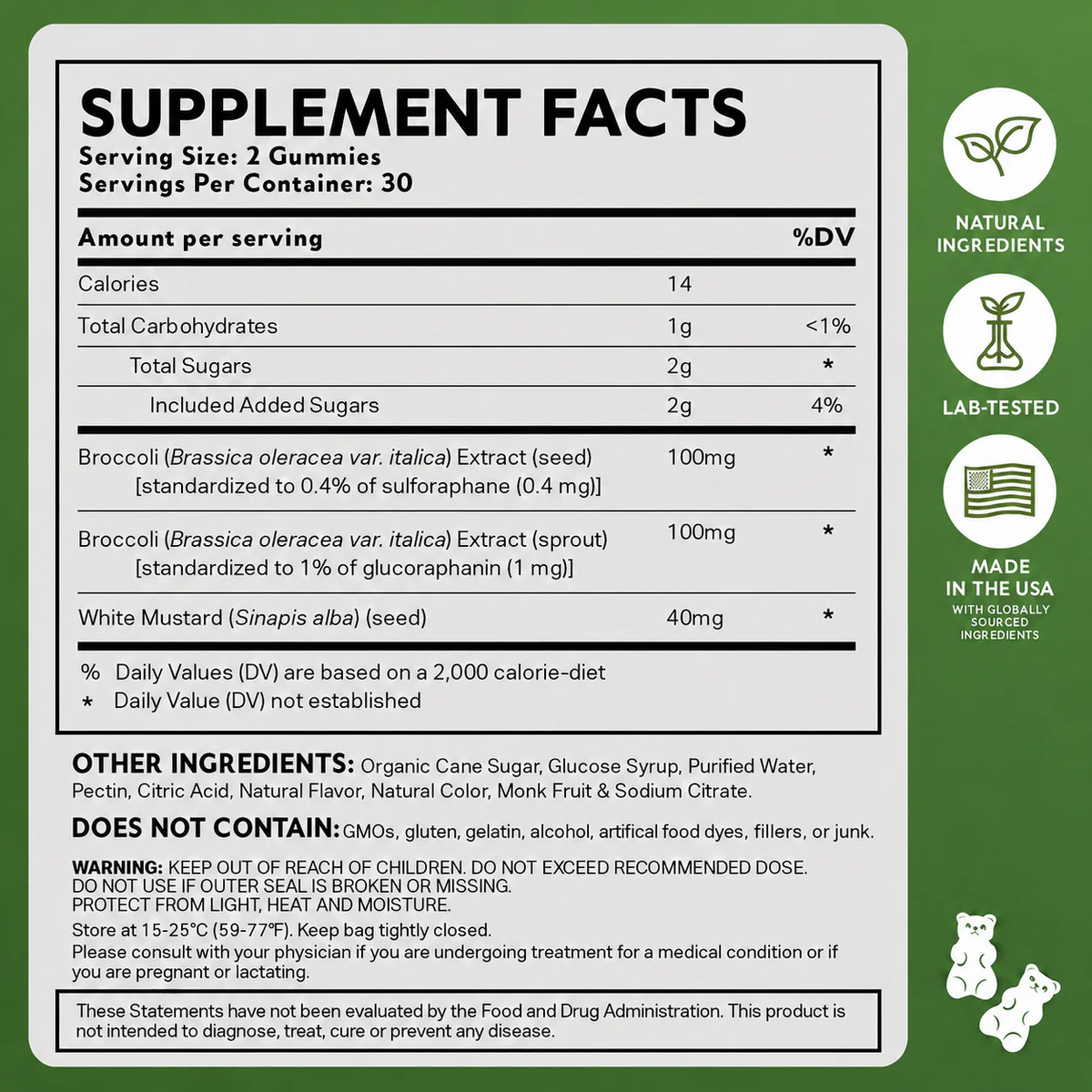 NEURORROCC Kids SULFORAPHANE GUMMIES