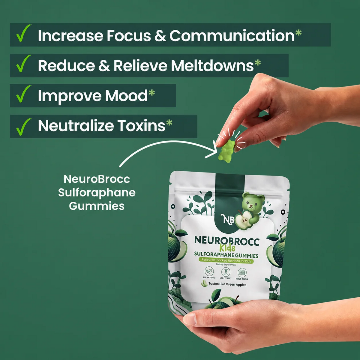 NEURORROCC Kids SULFORAPHANE GUMMIES